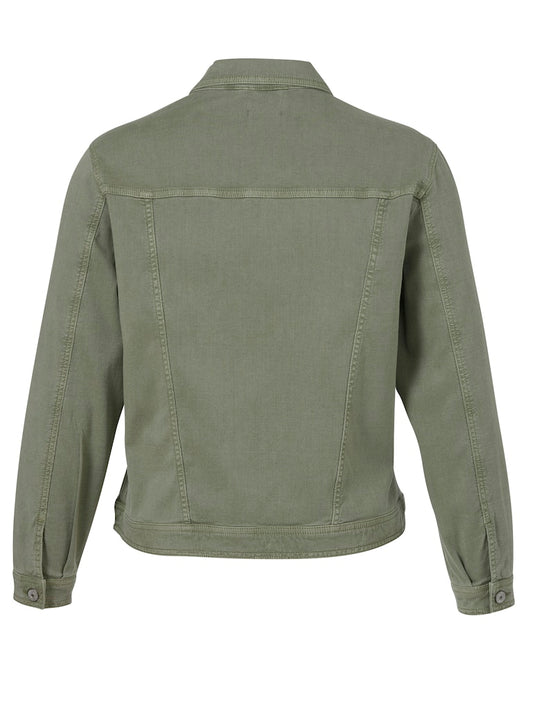 Olive Green Denim Jacket