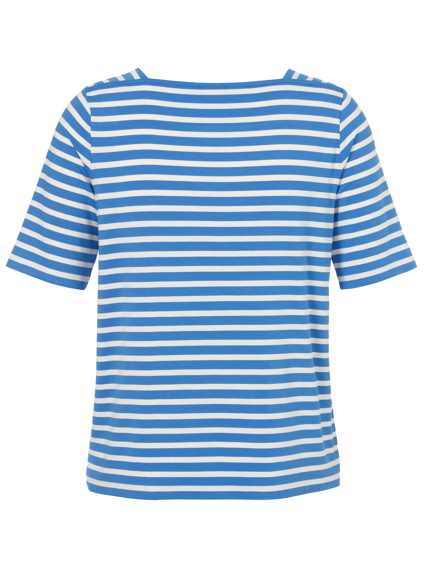 Blue and White Striped Top