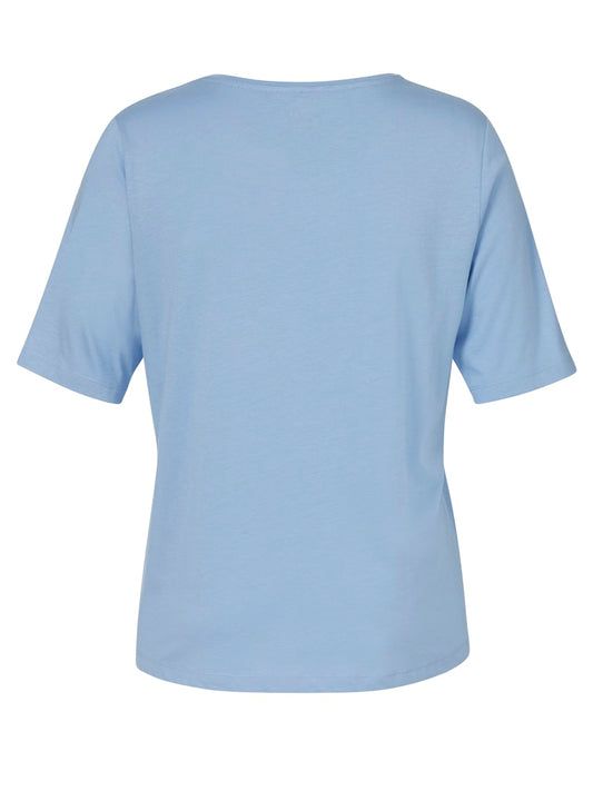 Blue Floral Chic T-shirt