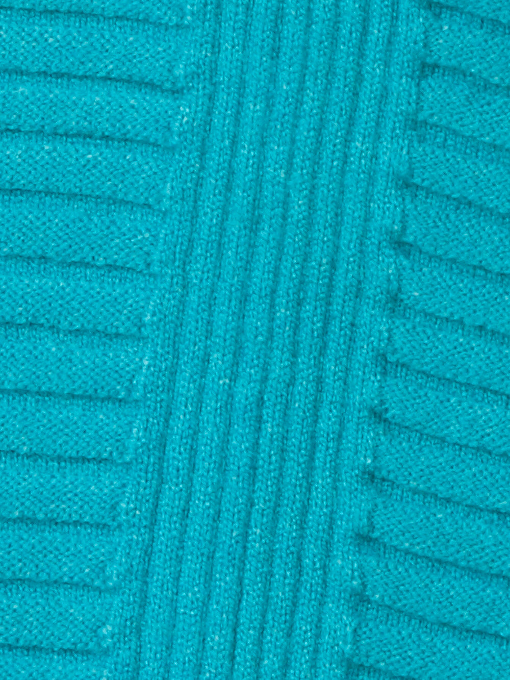 Teal Ribbed Knit Sweater
