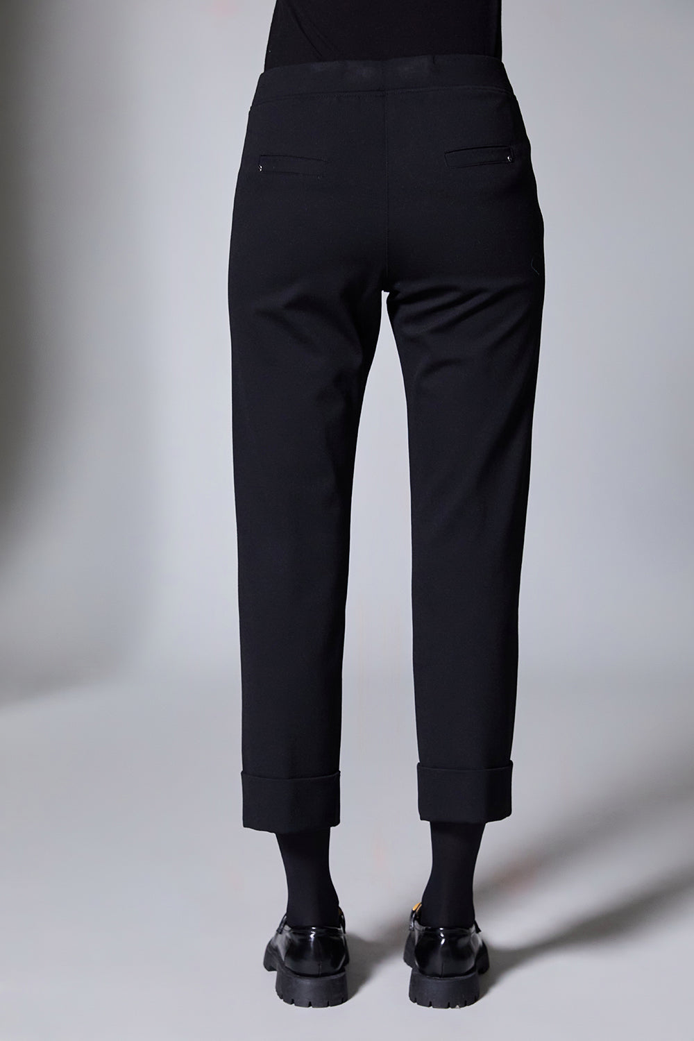 Peruzzi Black TurnUp Trouser