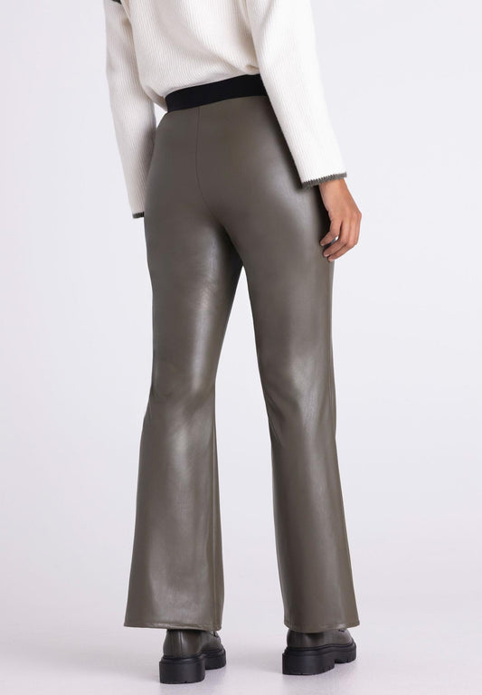 Tuzzi Dark Olive Flared Trousers