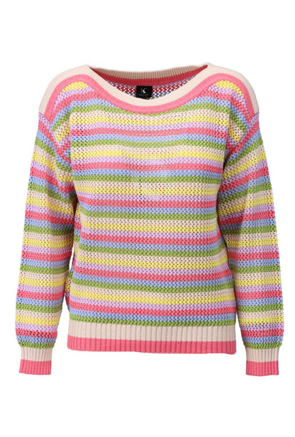 Pastel Coloured Striped Pullover