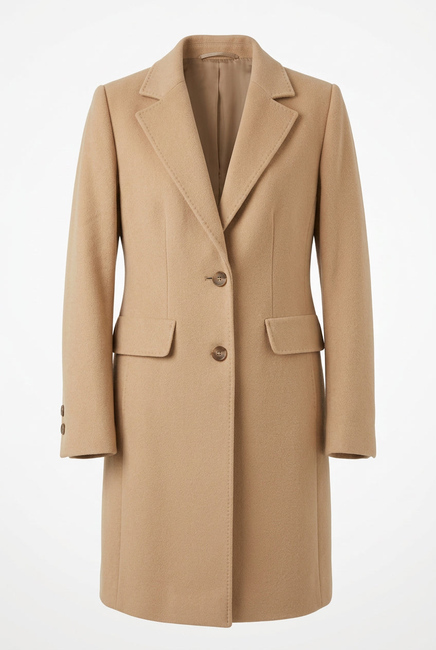 Christina Felix Camel Wool & Cashmere Long Coat