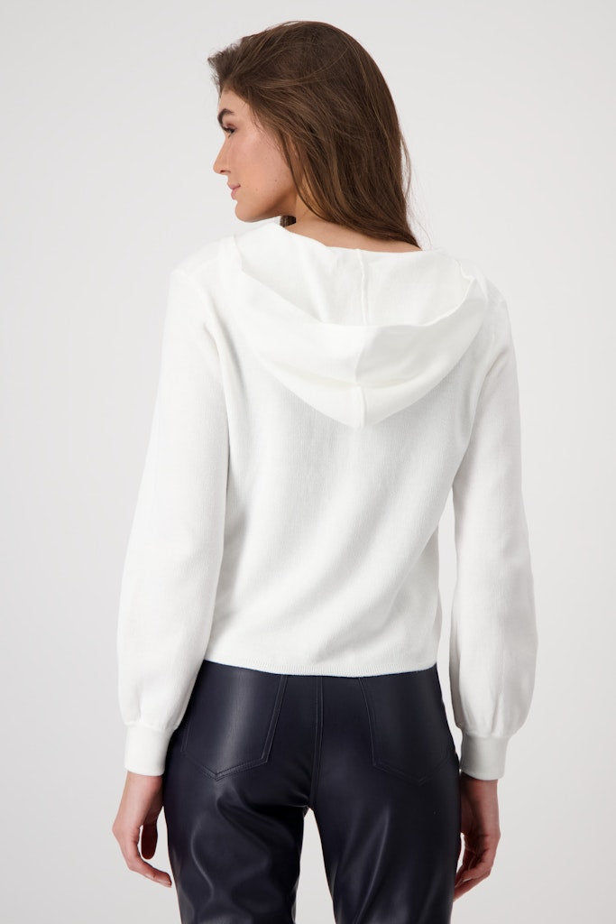 Monari White Hooded Jacket