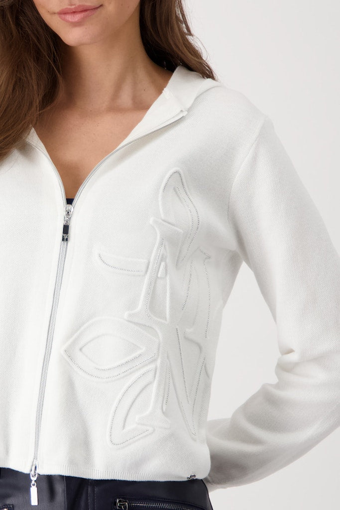Monari White Hooded Jacket