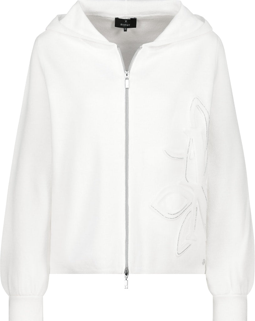 Monari White Hooded Jacket