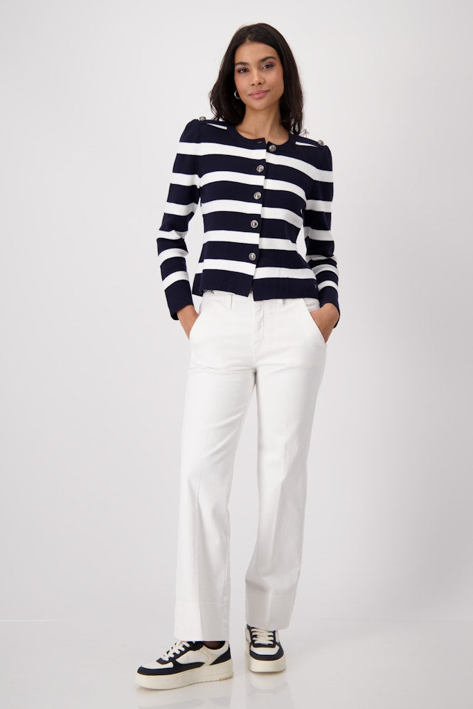 Monari White Wide Jeans