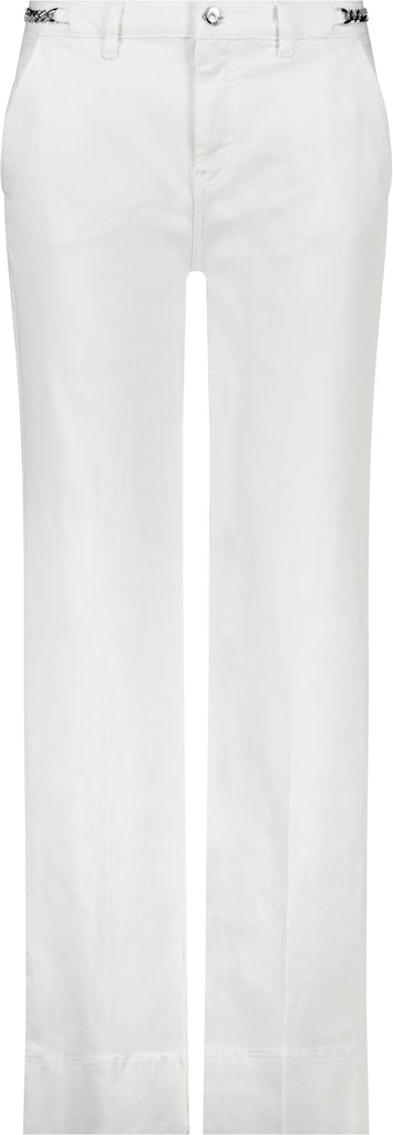 Monari White Wide Jeans