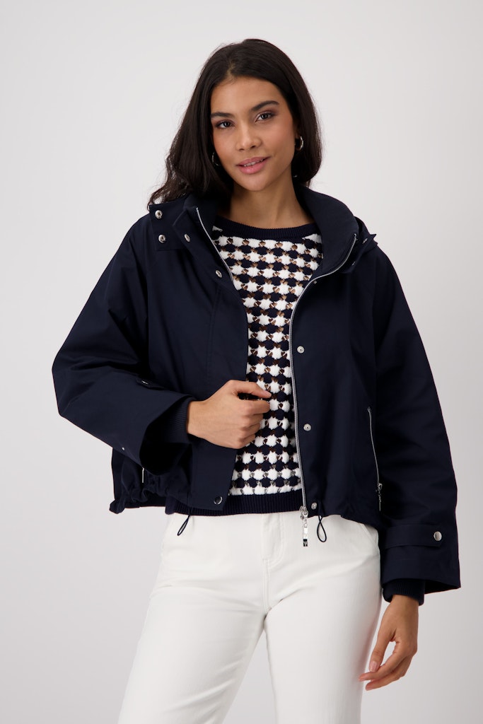 Monari Navy Oversized Jacket