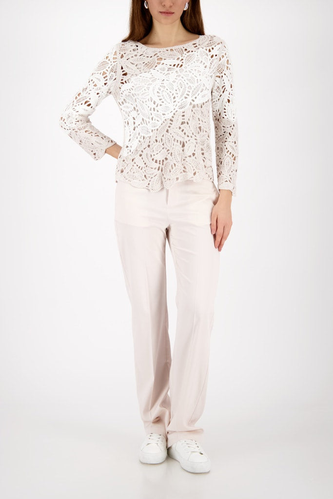 Monari Sweater with Cornelli Pattern