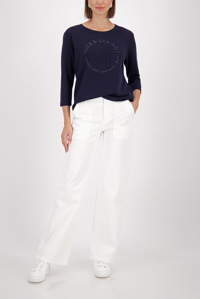 Monari Navy Emblem Top