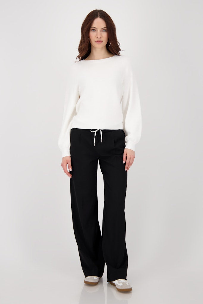 Monari Off White Basic Sweater