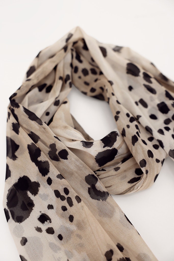 Monari Leopard Print Scarf