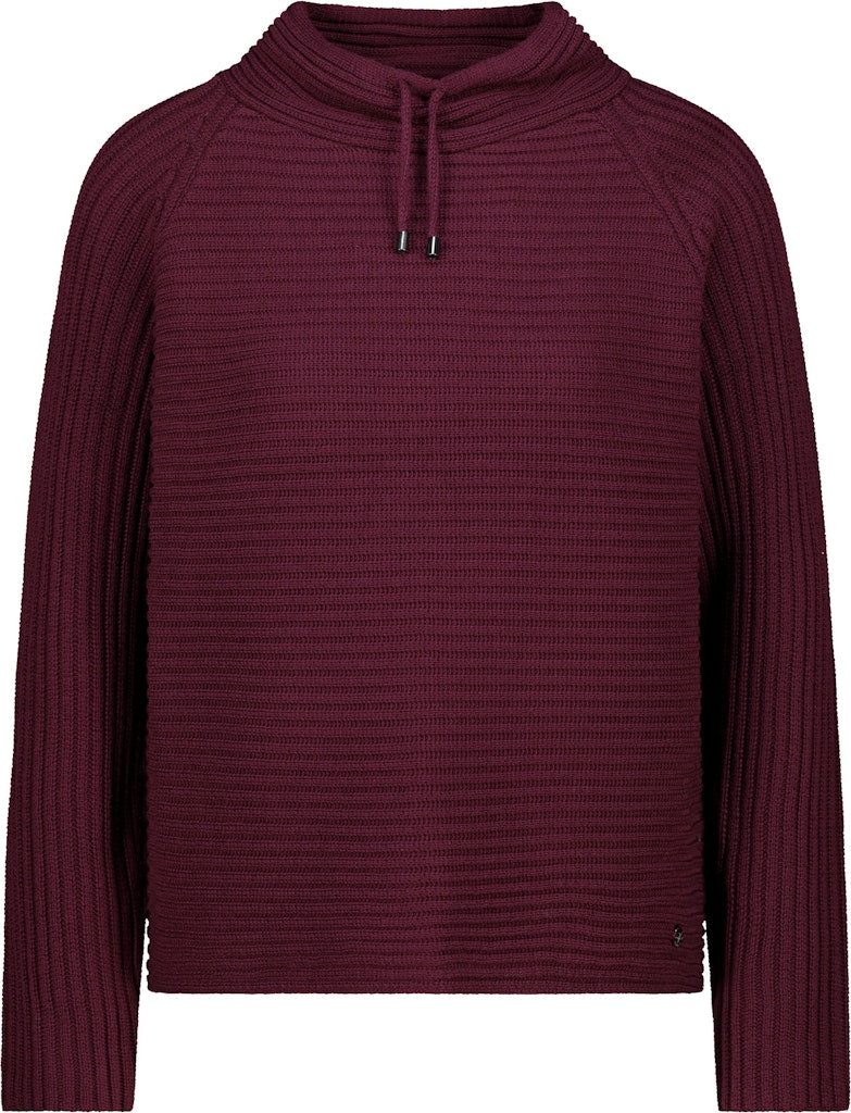 Monari Bordeaux Ribbed Pullover