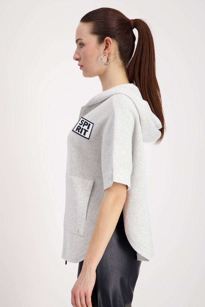 Monari Grey Short Sleeve Hoodie