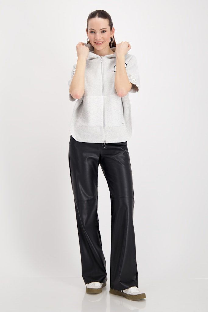 Monari Grey Short Sleeve Hoodie