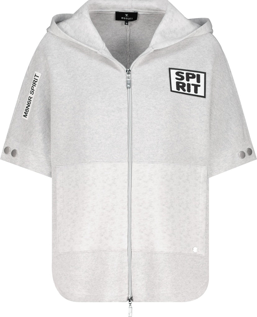 Monari Grey Short Sleeve Hoodie
