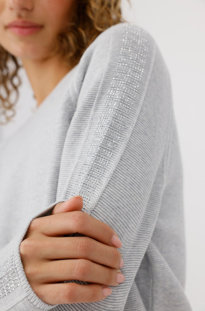 Monari Ash Grey Melange Sweater
