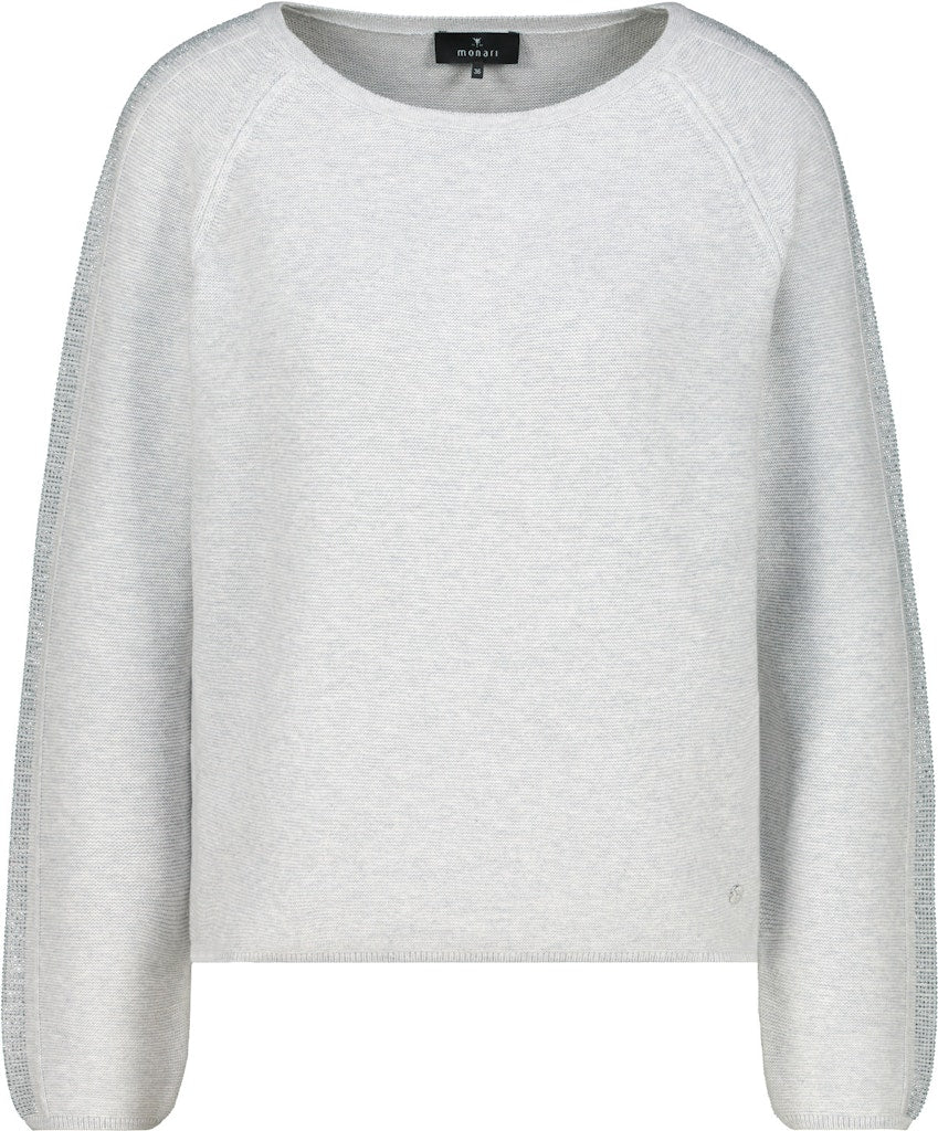 Monari Ash Grey Melange Sweater