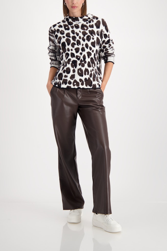 Monari Fluffy Mix Print Pullover