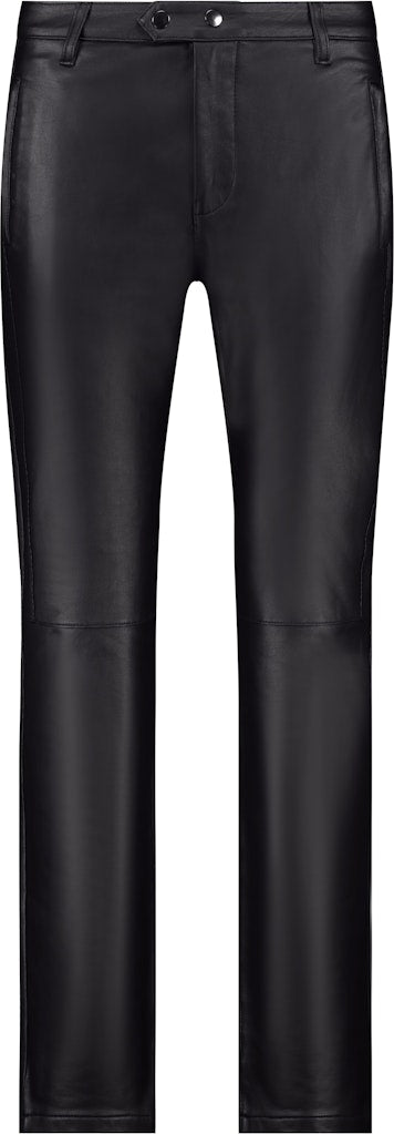 Monari Black Faux Leather Trousers