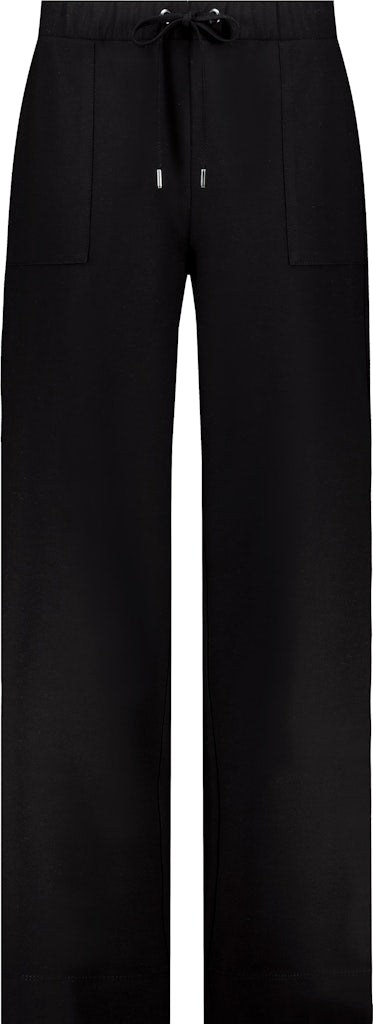 Monari Black Wide Leg Trousers