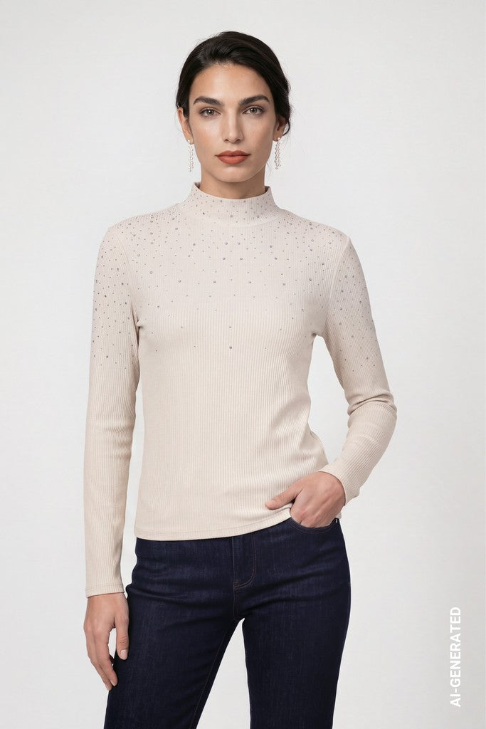 Monari Warm Beige Top