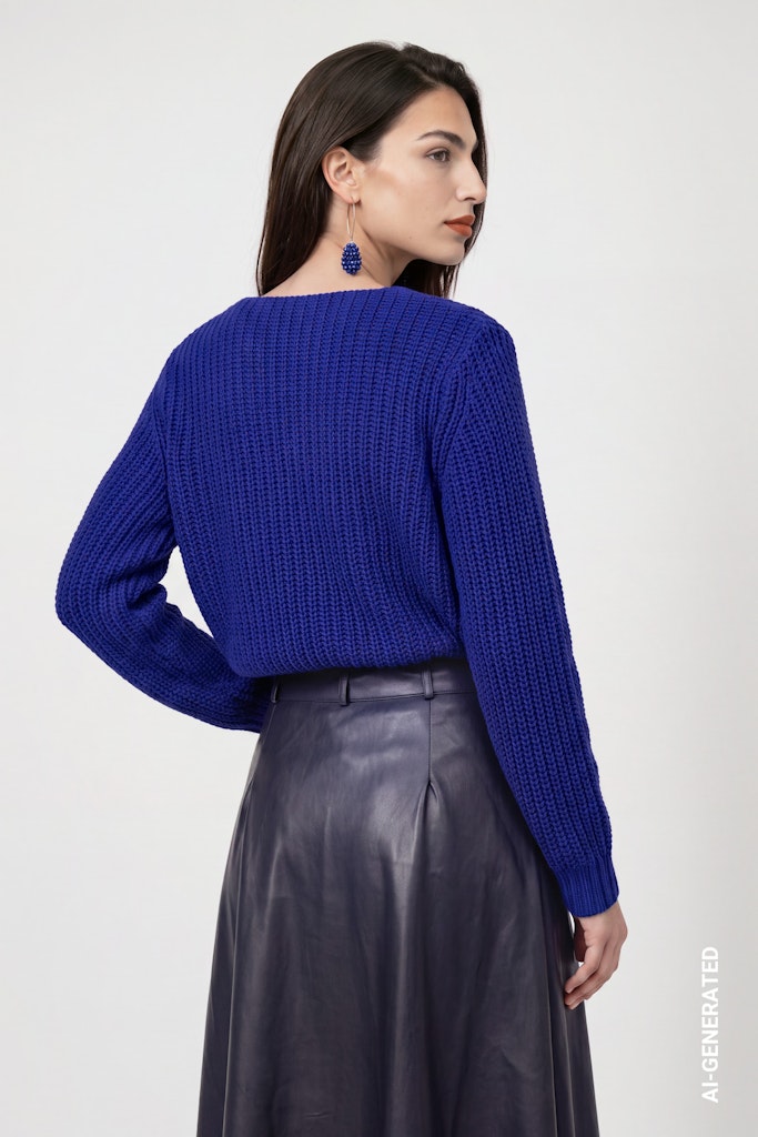 Monari Royal Blue Chenille Knit