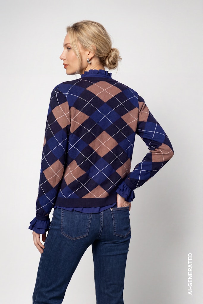 Monari Diamond Print Cardigan