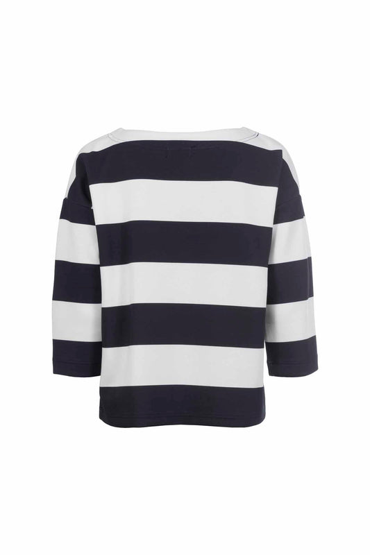 Navy Striped Sweatshirt