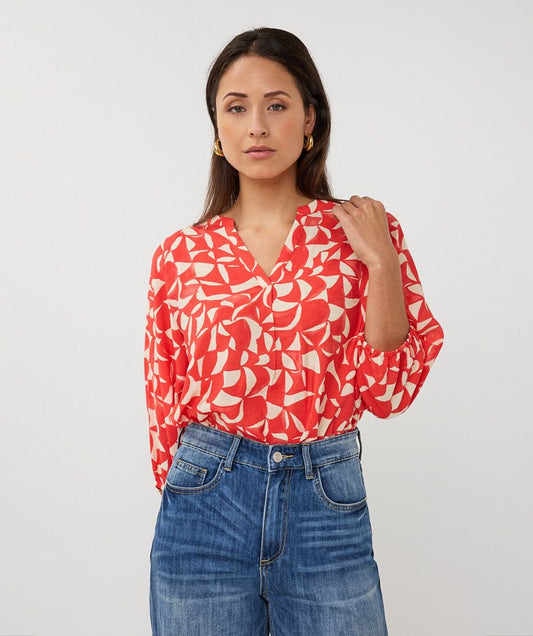 Esqualo Chili Print Top