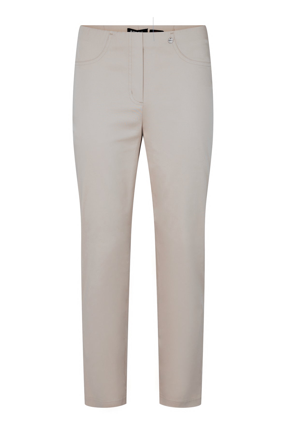 Robell Bella 7/8 Light Grey Cropped Trousers
