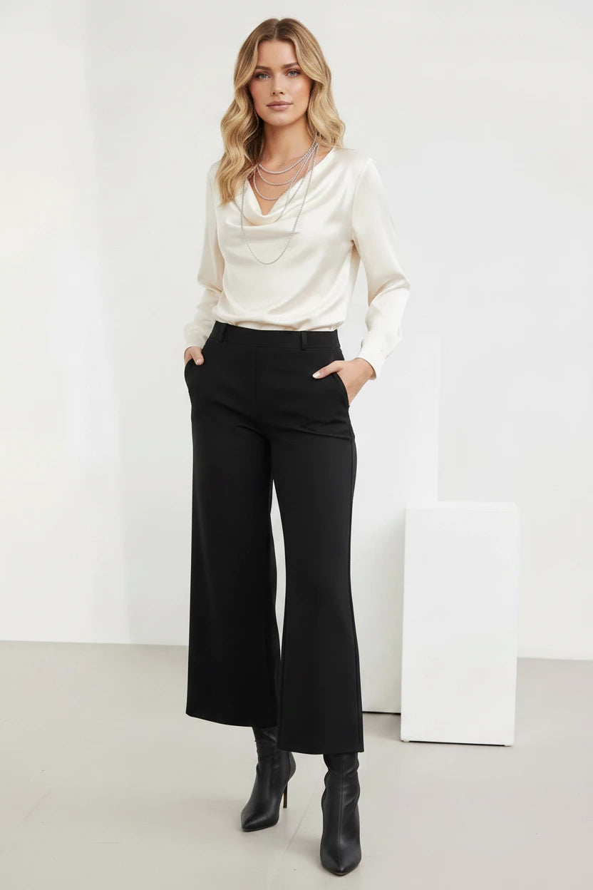 Peruzzi Black Wide Leg Trousers