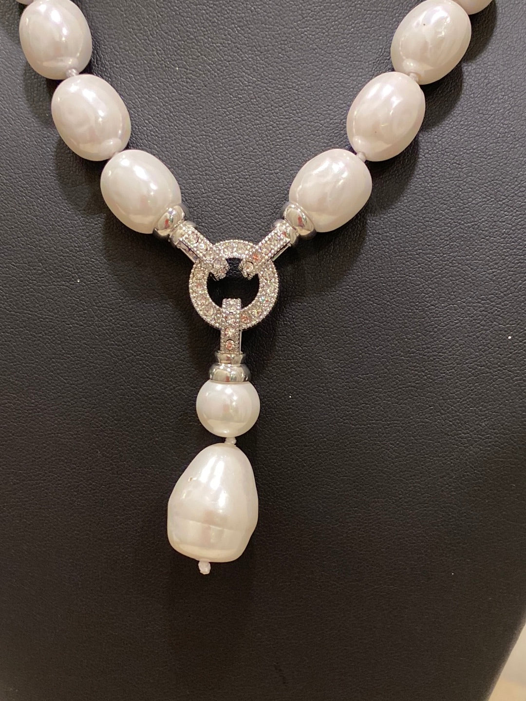 Silver & Pearl neck piece