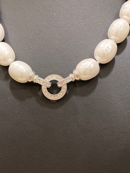 Silver & Pearl neck piece
