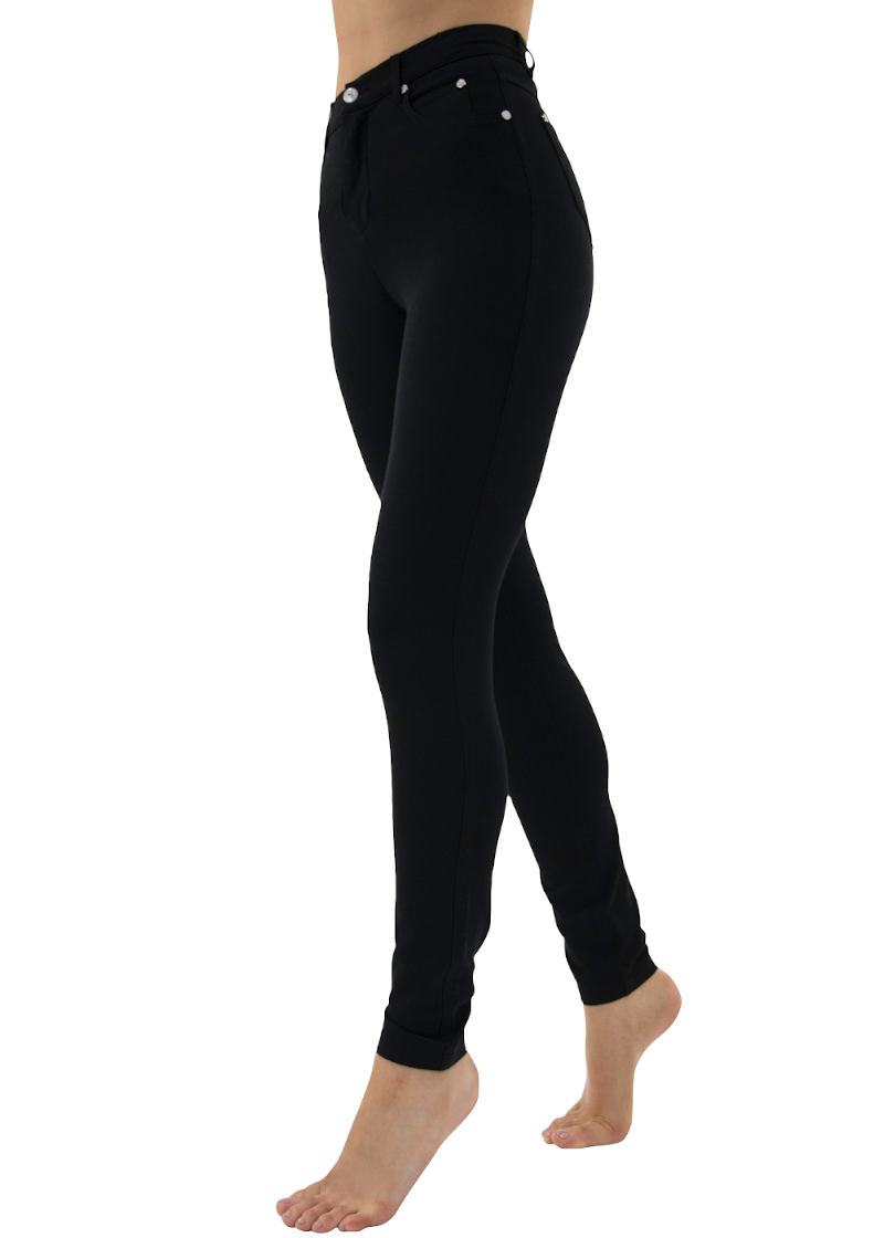 Marble Skinny Leg Jeans Black