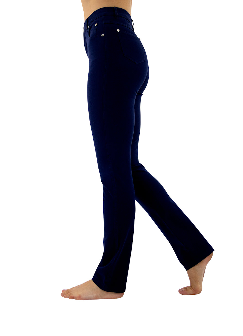 Marble Navy Slim Straight Leg Jeans