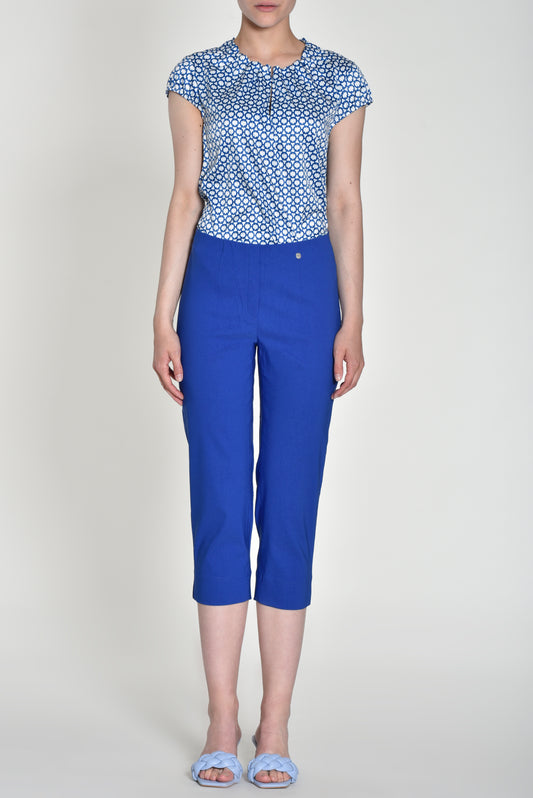 Robell Marie Blue Cropped 07 Trousers