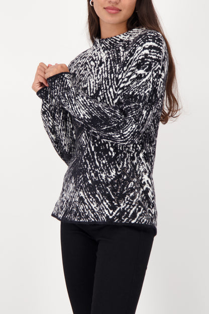 Monari Herringbone Sweater