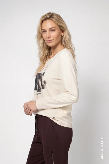 Monari Teddy Print Top