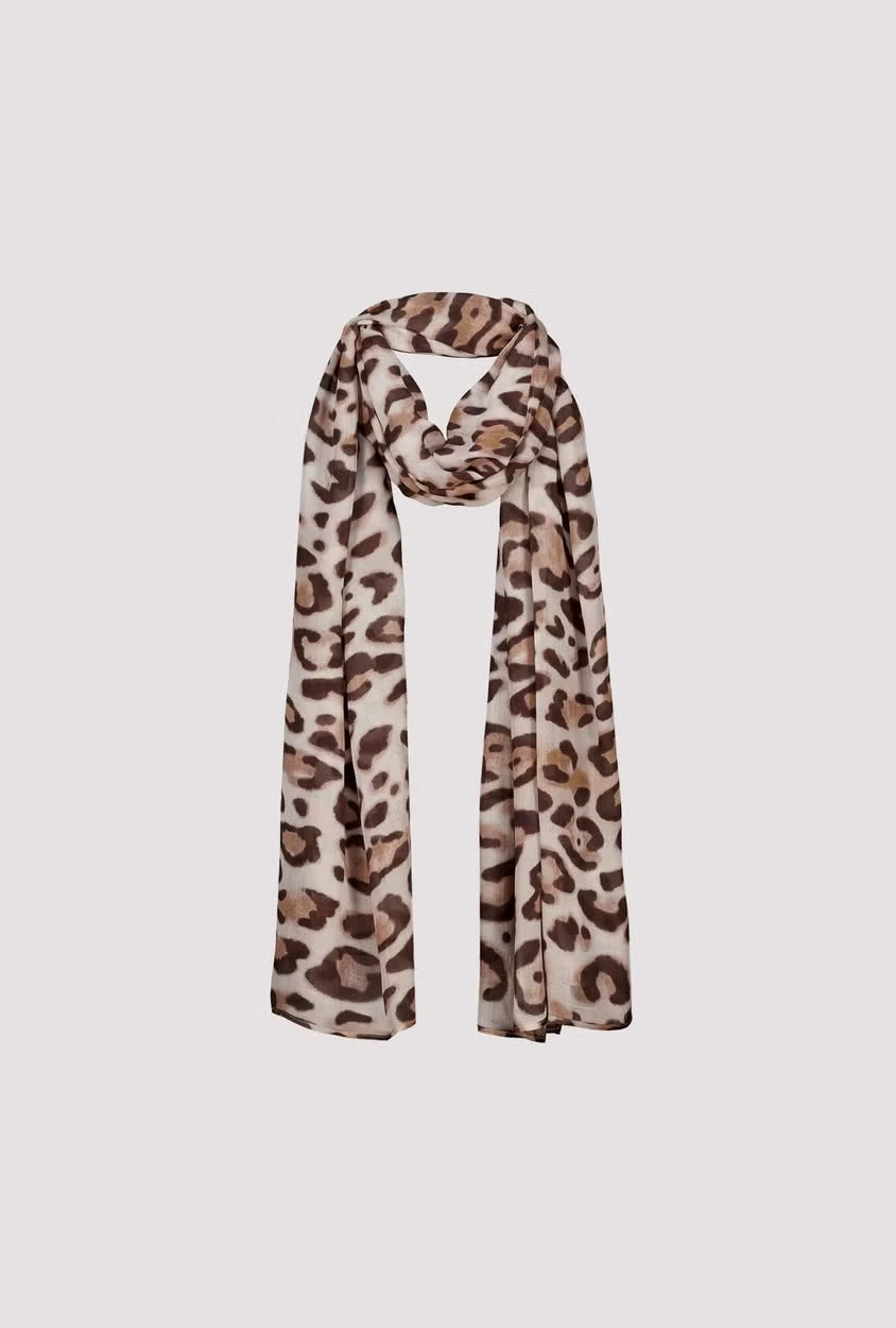Monari Leopard Print Scarf