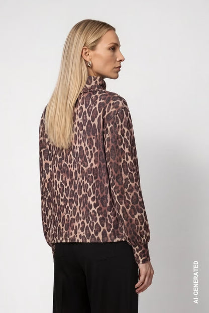 Monari Leopard Print Sweatshirt