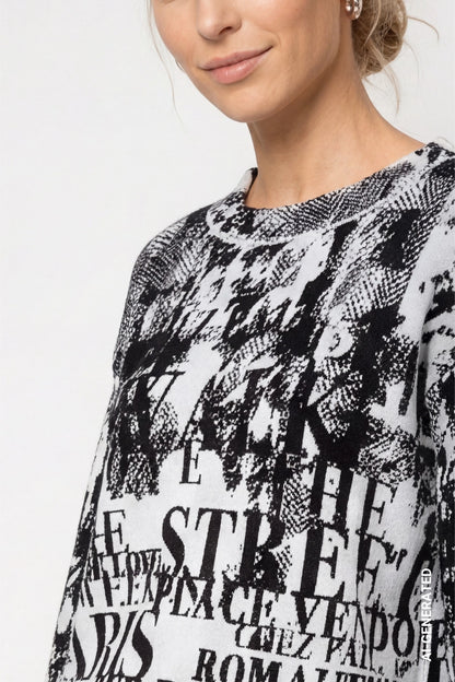 Monari Jacquard Print Pullover