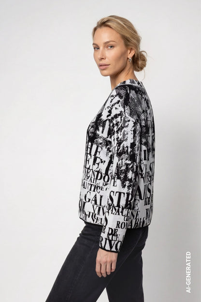 Monari Jacquard Print Pullover