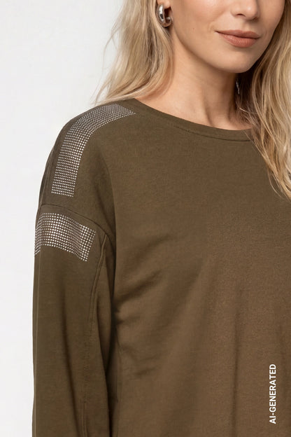 Monari Olive Green Sweatshirt