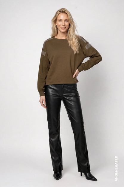 Monari Olive Green Sweatshirt