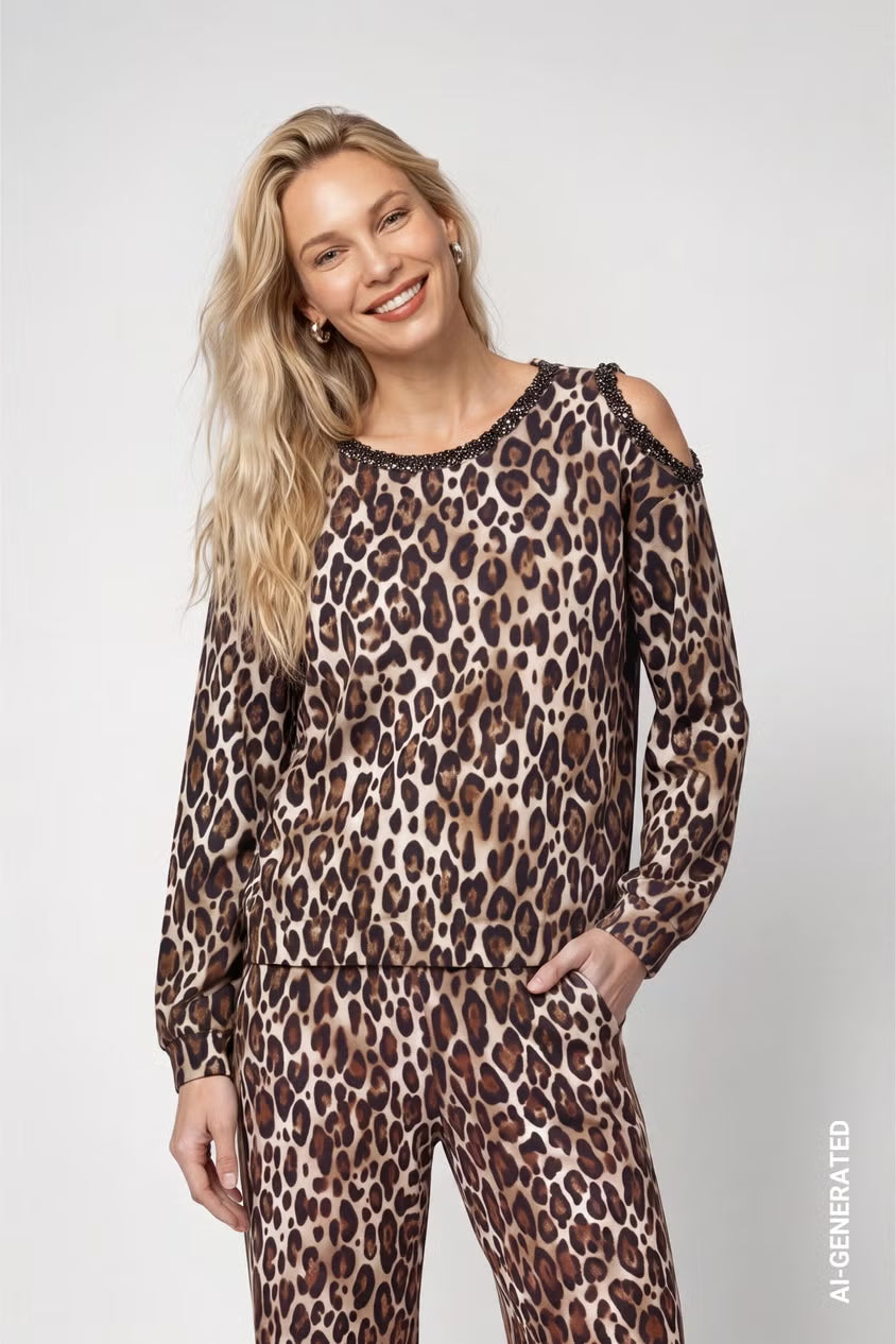 Monari Shoulder Cutout Sweatshirt