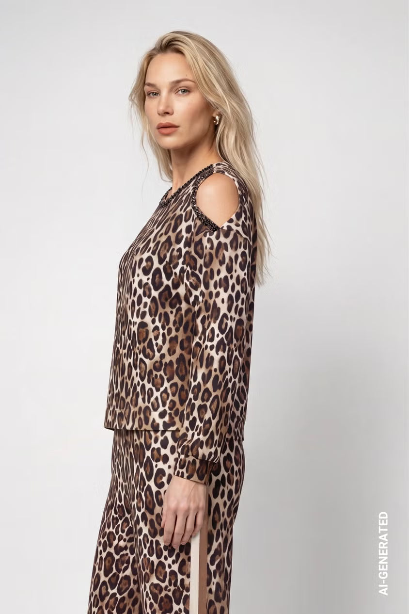 Monari Shoulder Cutout Sweatshirt