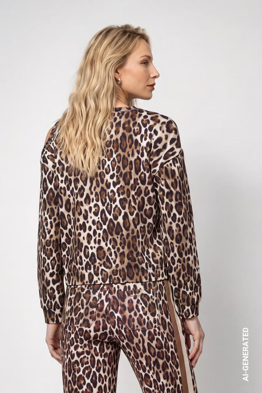 Monari Shoulder Cutout Sweatshirt